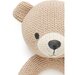 Purebaby Knitted Bear Rattle - Camel