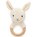 Purebaby Knitted Rabbit Rattle - Cloud