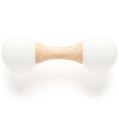 Purebaby Double Maraca - Natural