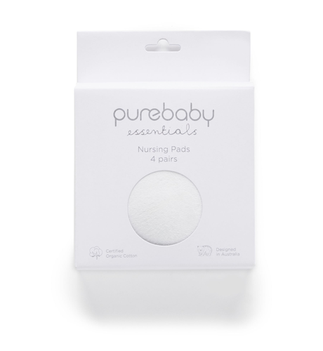 Purebaby Nursing Pads 4Prs - White