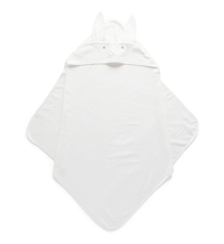 Purebaby Hooded Towel - Vanilla Bunny