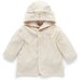 Purebaby Hooded Bathrobe - Wheat Melange Bear