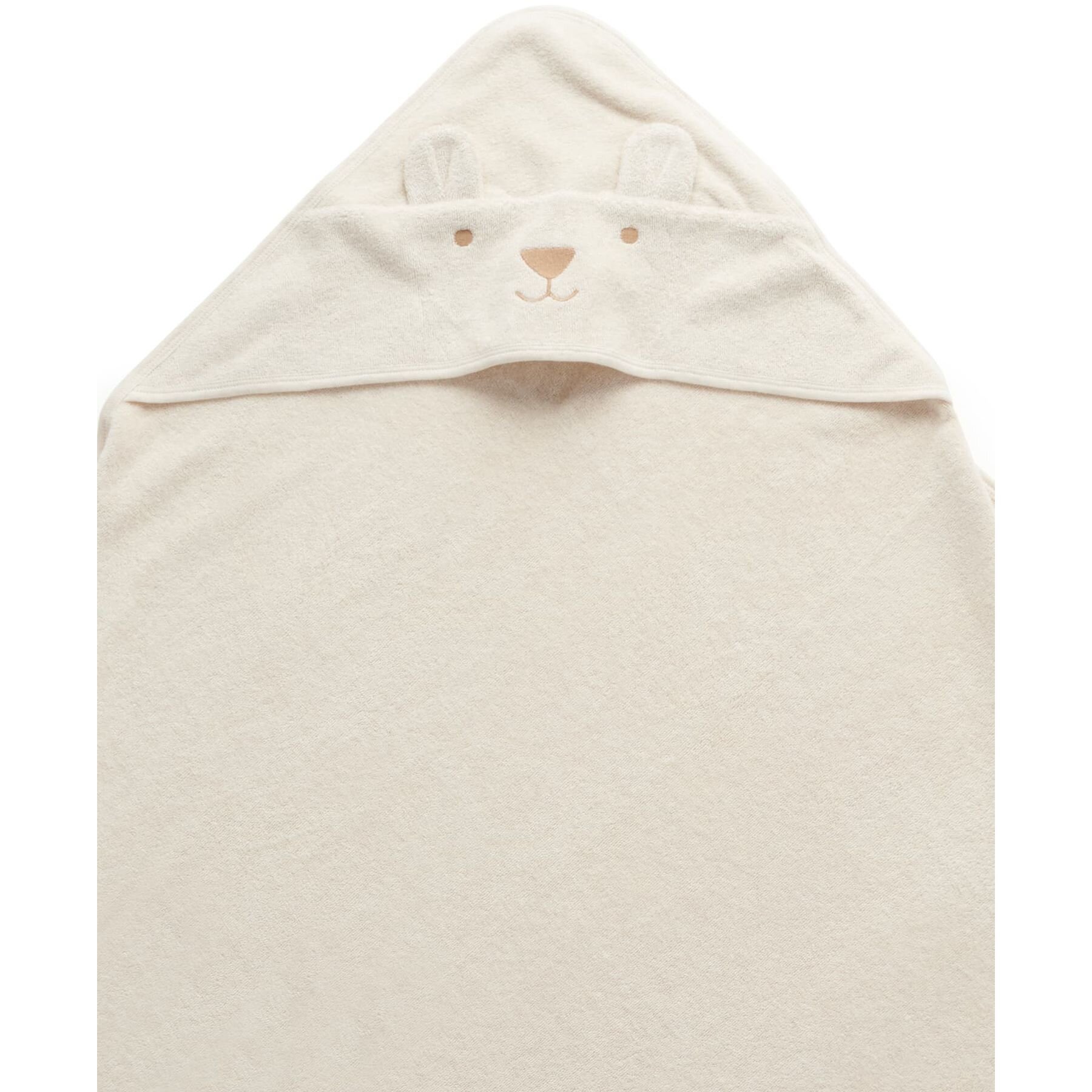 Purebaby Hooded Towel Wheat Melange Bear BABY ESSENTIALS