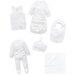 Purebaby Newborn Hospital Pack - Pale Grey Leaf