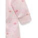 Purebaby Premi Crossover L/S Growsuit - Pink Leaf