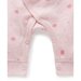 Purebaby Premi Crossover L/S Growsuit - Pink Leaf