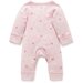 Purebaby Premi Crossover L/S Growsuit - Pink Leaf