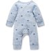 Purebaby Premi Crossover L/S Growsuit - Blue Leaf