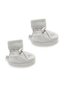 Purebaby Knitted Bootie - Pale Grey Melange