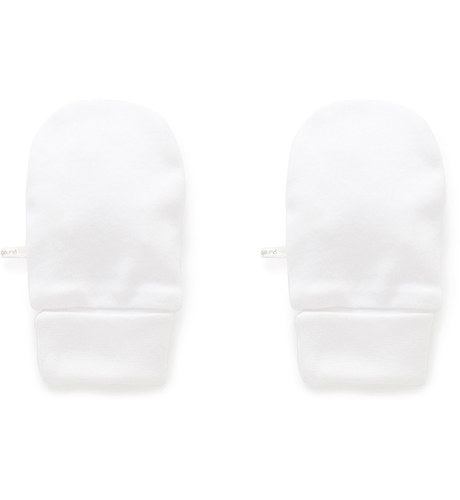 Purebaby Mittens - White