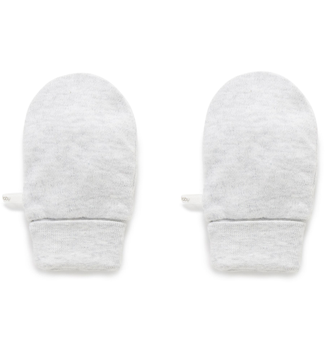 Purebaby Mittens - Pale Grey Melange