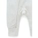 Purebaby Rib Zip L/S Growsuit - Wheat Melange