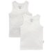 Purebaby 2Pk Rib Singlet - Pale Grey