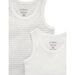 Purebaby 2Pk Rib Singlet - Pale Grey