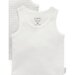 Purebaby 2Pk Rib Singlet - Pale Grey