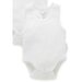 Purebaby Rib Bodysuit 2Pk - White