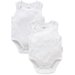 Purebaby 2Pk Singlet Bodysuit - Pale Grey Melange