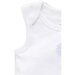 Purebaby 2Pk Singlet Bodysuit - Wht/Grey Melange Strp