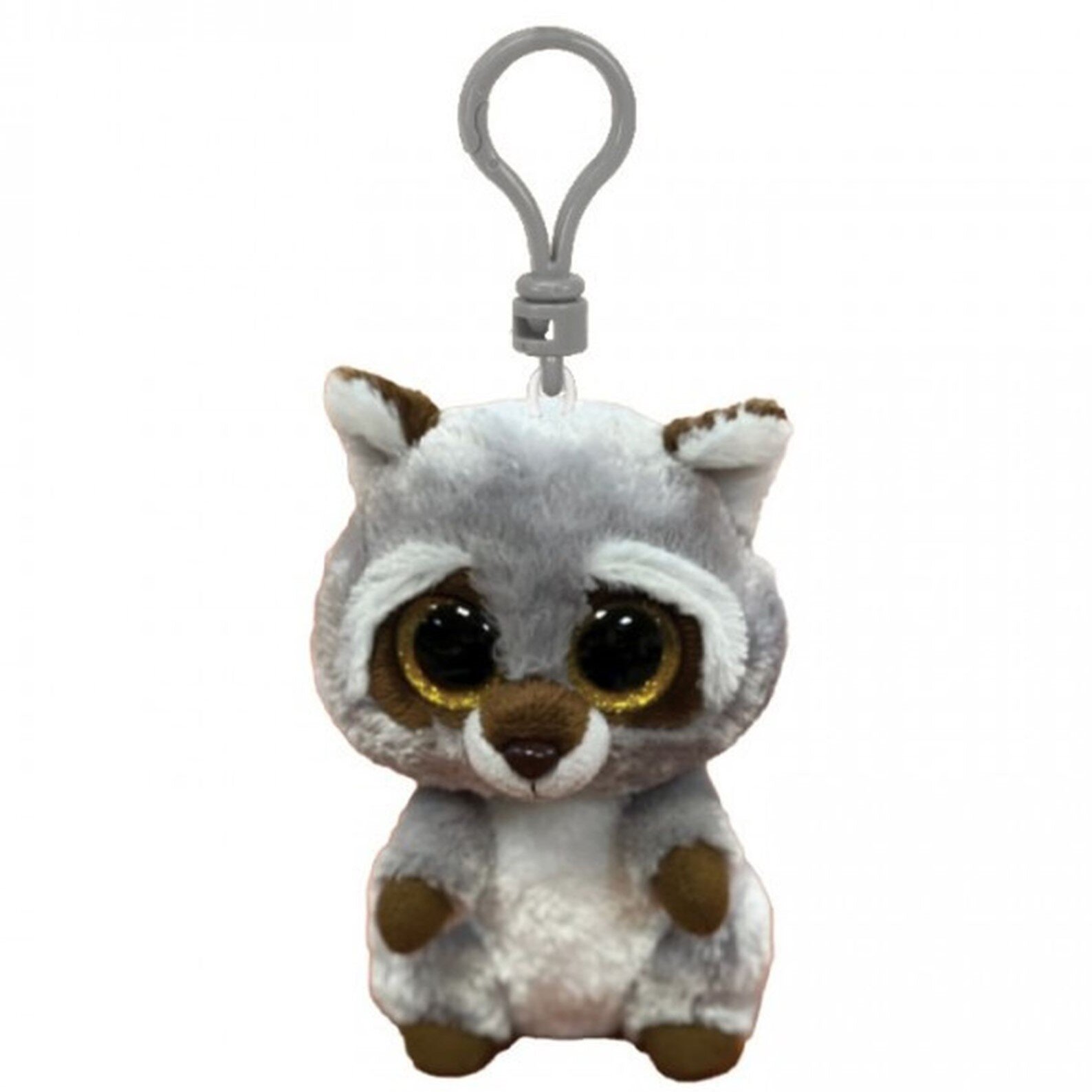 Ty Beanie Boos Clip Oakie Gray Raccoon PLAY Soft Toys Kids Clothing NZ Shop Online Kid Republic Ty Beanies