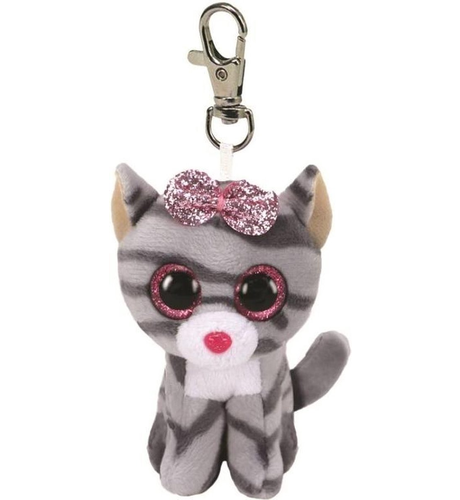 Ty Beanie Boos Clip Kiki - Grey Cat