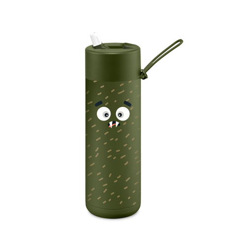 Frank Green 595ml Franksters (flip lid) - Khaki Scout