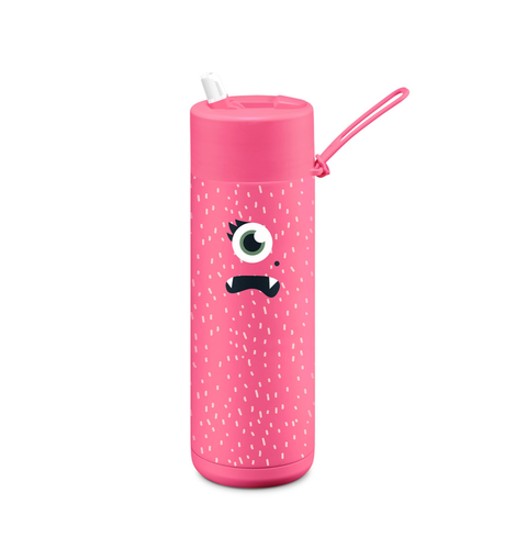 Frank Green 595ml Franksters (flip lid) - Neon Pink Piper