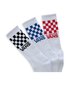 Vans Classic Check Crew Socks 3pk - White