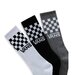 Vans Classic Check Crew Socks 3pk - Blk/Wht