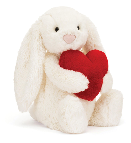Jellycat Red Love Heart Bunny - Medium