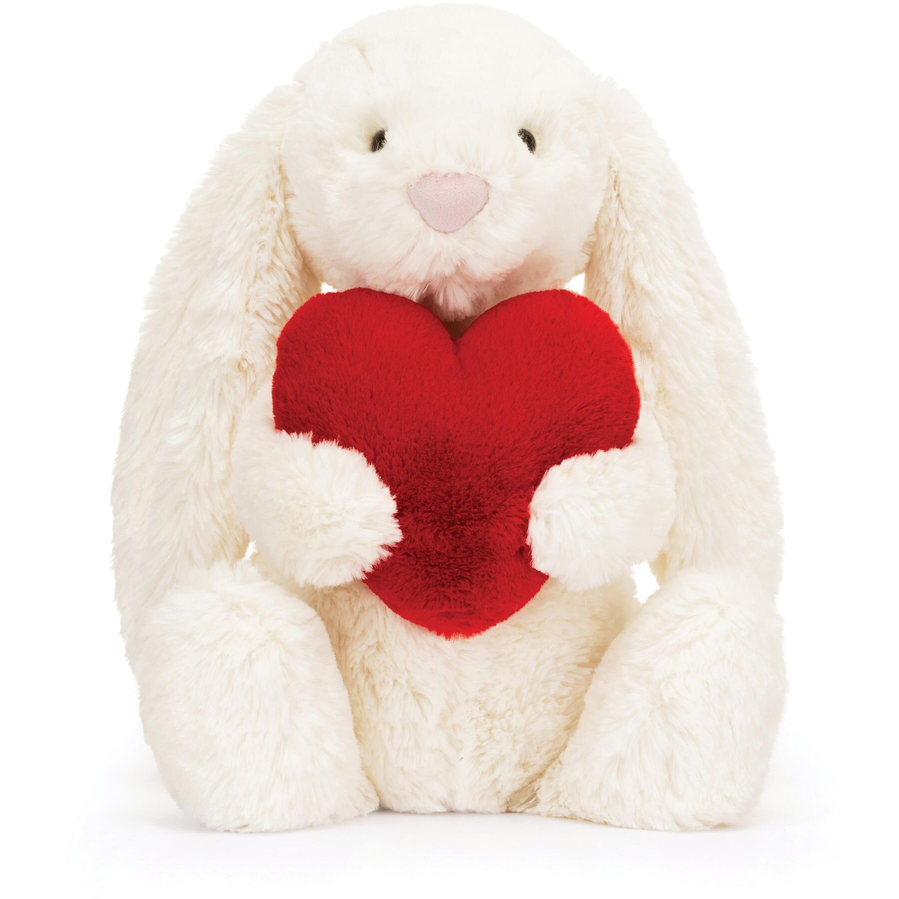 Jellycat Red Love Heart Bunny - Medium - PLAY-Soft Toys : Kids