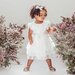 Designer Kidz My First S/S Lace Tutu Dress- Ivory