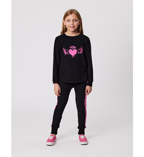 Kissed By Radicool Heart Ls Tee