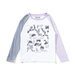 Munster Garden L/S Tee - Lilac/Peach/White