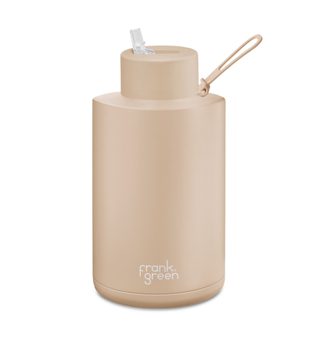 Frank Green 2000ml Bottle (straw) - Soft Stone