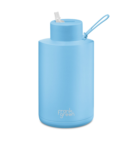 Frank Green 2000ml Bottle (straw) - Sky Blue