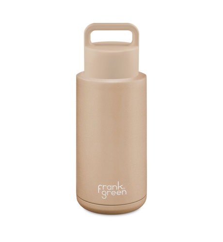 Frank Green 1000ml Bottle (Grip Lid) - Soft Stone