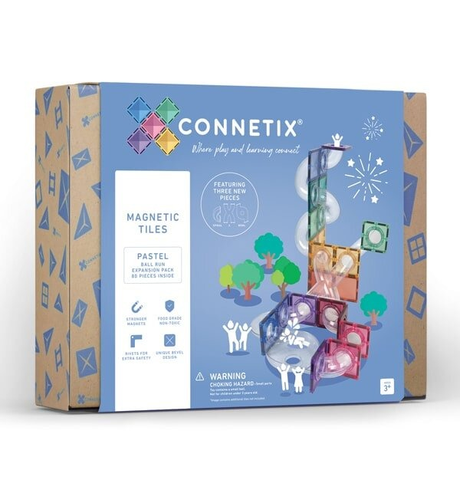 Connetix Pastel Ball Run Expansion Pack 80pc