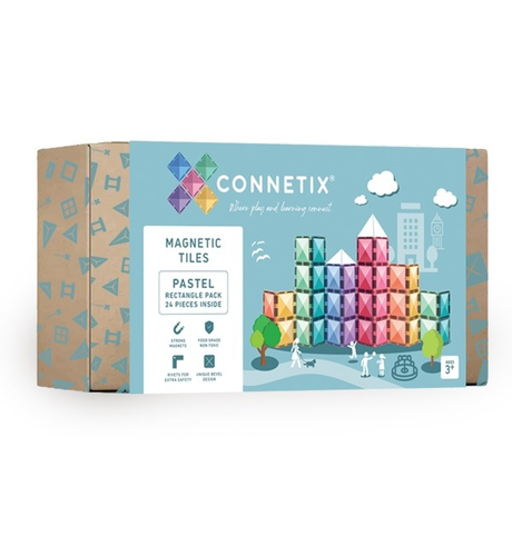 Connetix Pastel Rectangle Pack 24pc