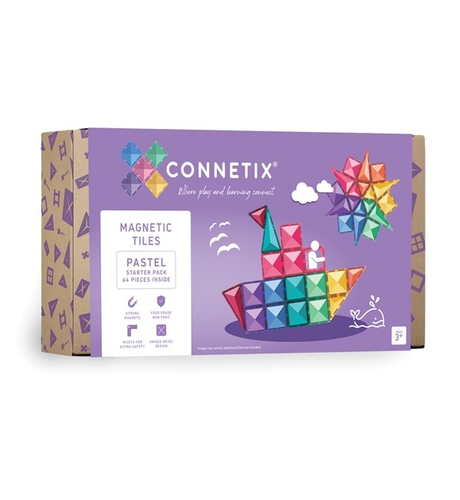 Connetix Pastel Starter Pack 64 pc