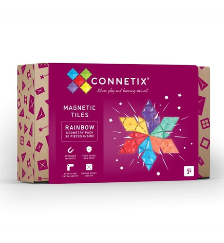 Connetix Rainbow Geometry Pack 30pc