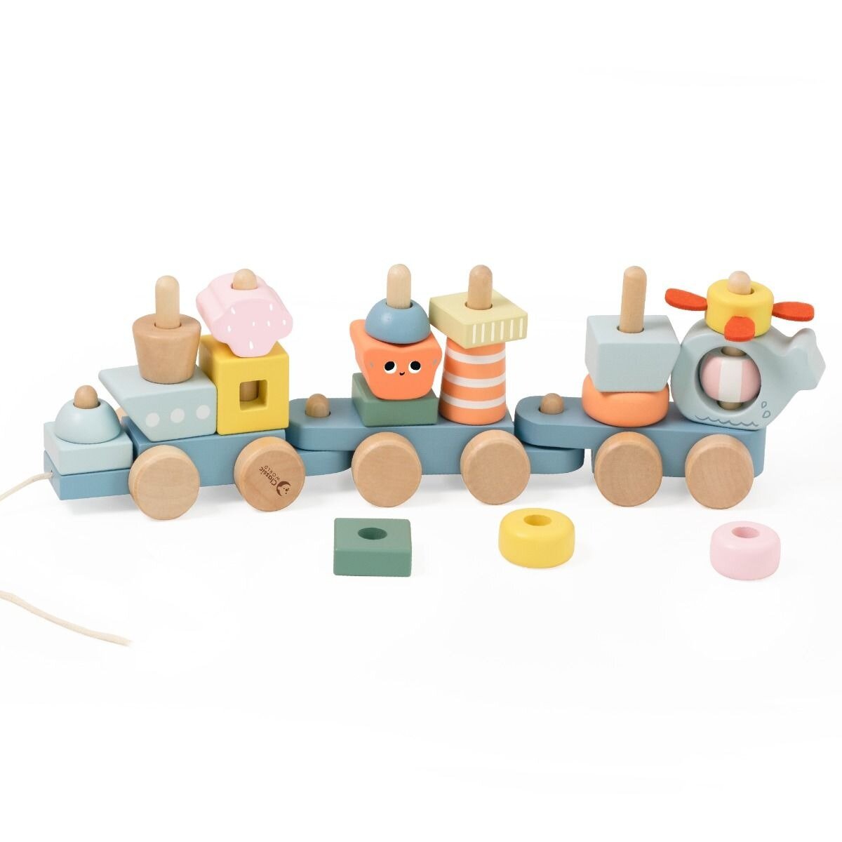 Classic World Wooden Pull Ocean Train - PLAY-Infant Toys : Kids