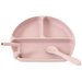 All4Ella Silicone Plate/Straw/Spoon - Dusty Pink