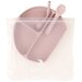 All4Ella Silicone Plate/Straw/Spoon - Dusty Pink