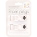 All4Ella Pram Pegs - 2 Pack - White