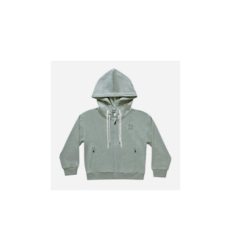 Rylee + Cru 'Play' Zip-Up Tech Hoodie - Heathered Aqua