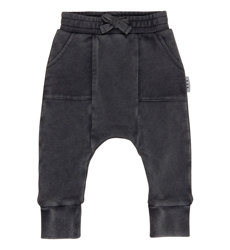 Huxbaby Vintage Black Drop Crotch Pant