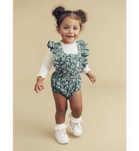 Huxbaby Peek A Boo Bunny Frill Playsuit