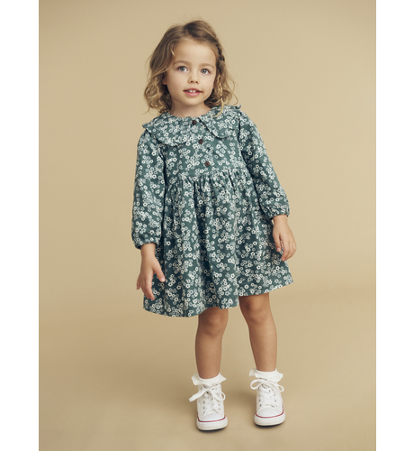 Huxbaby Peek A Boo Bunny Collar Dress