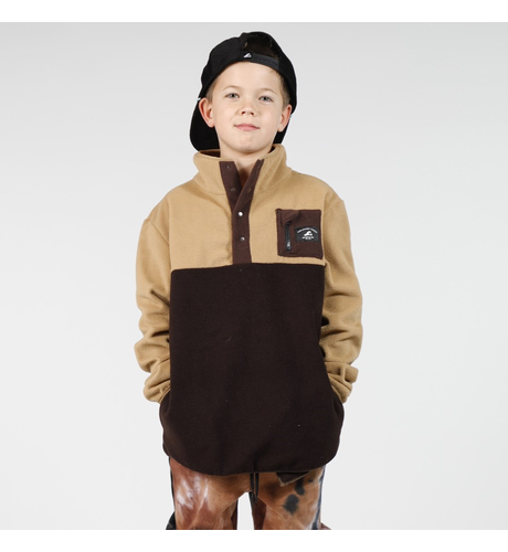 Hello Stranger Boys Adventure Fleece - Brown Black