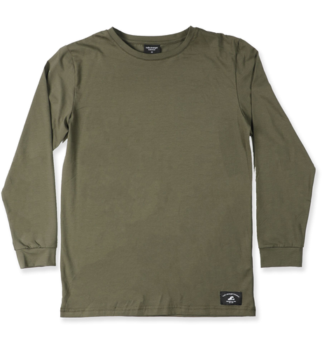 Hello Stranger Boys L/S Classics Tee - Dark Green